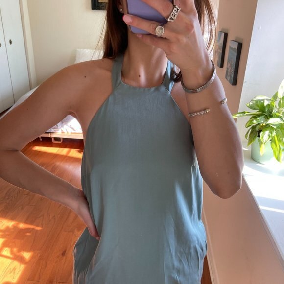 NBD Halter Neck Mini Shift Dress Light Blue Size XS - Picture 2 of 7